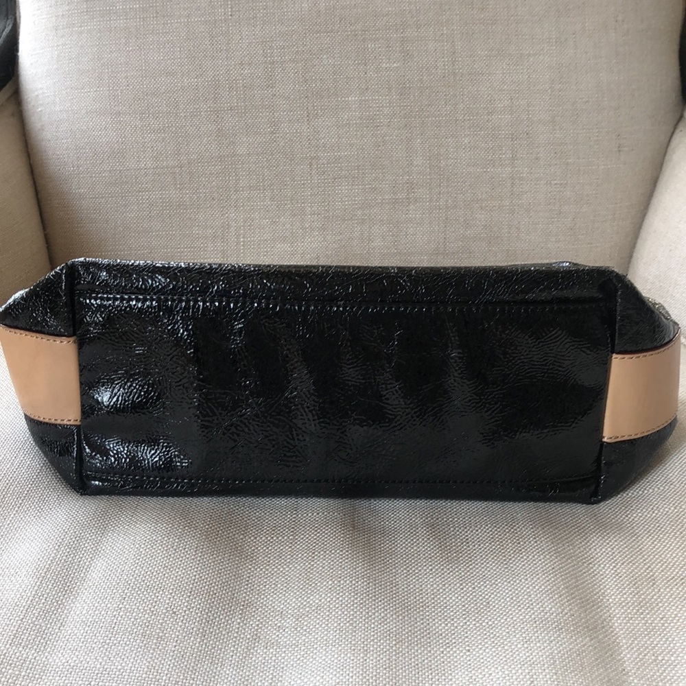 Kate Spade Black Patent Leather Two Tone Handbag - Picture 3 of 10